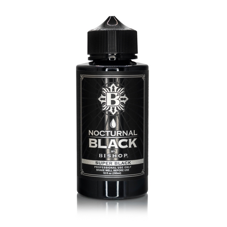 Nocturnal By Bishop Super Black 295ml — flacone su sfondo bianco