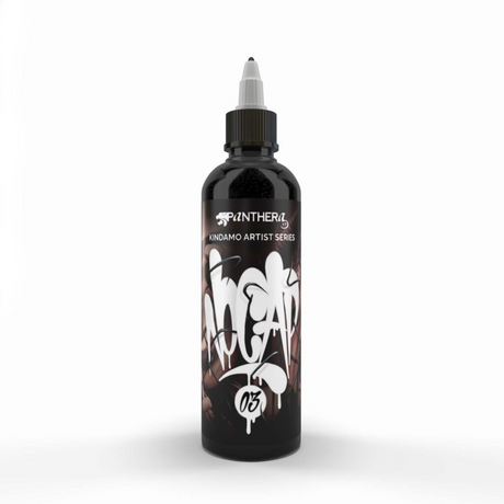 Panthera X Kindamo No Cap 03 Pigmento Per Tatuaggi 150ml — flacone su sfondo bianco
