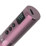 Peak Astra PMU machine, pink, LED display close-up