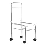 Pedicure tray on wheels, chrome - BVShop