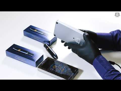 Penna Macchina Champagne Skin Monarch Baron 360 + cavo