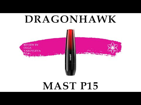 Penna per tatuaggi Mast P15 e macchina PMU nero/rosso