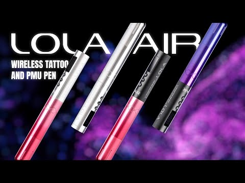 EZ Lola Air Penna Wireless per Tatuaggi e PMU Nera Power - Gradiente Viola