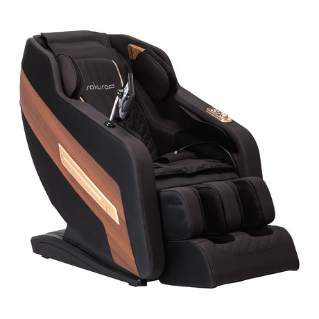 Sakura massage chair 306A wooden leather - BVShop