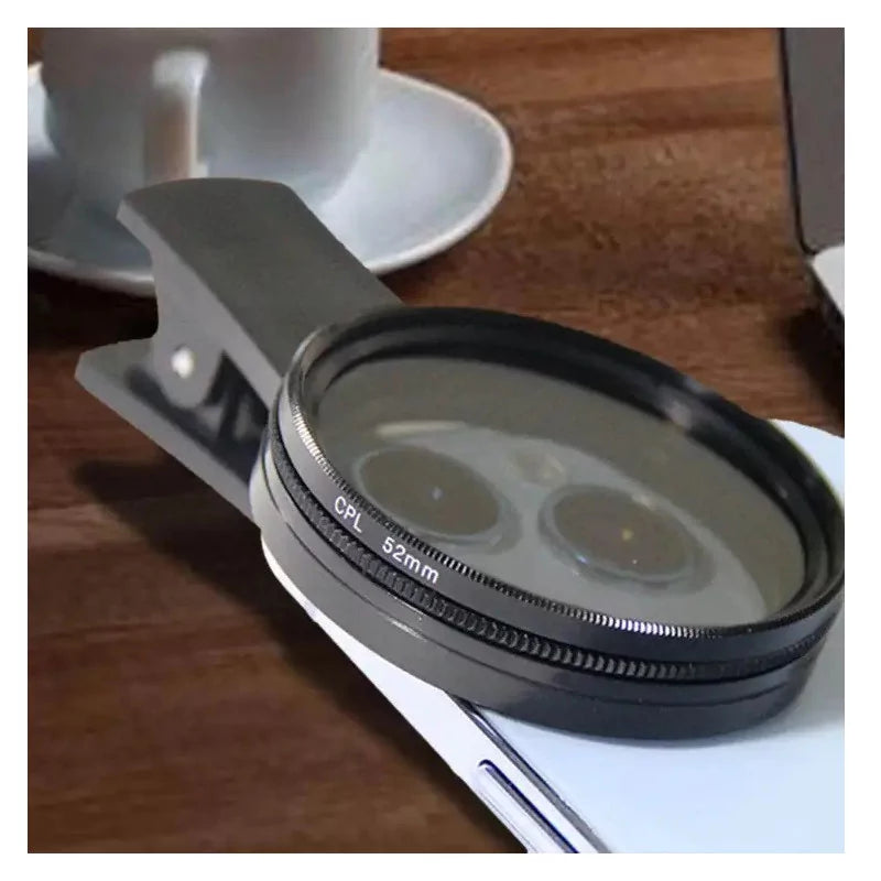 Obiettivo per fotocamera Tattoo per smartphone 52mm CPL