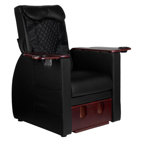 Spa chair for pedicure with back massage azzurro 101 black - BVShop