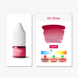 The Pigment 03 Ruby small bottle lip PMU pigment for shading techniques