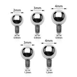 Punta a sfera per labret in titanio