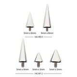 Punta a Spillo per Labret in Titanio