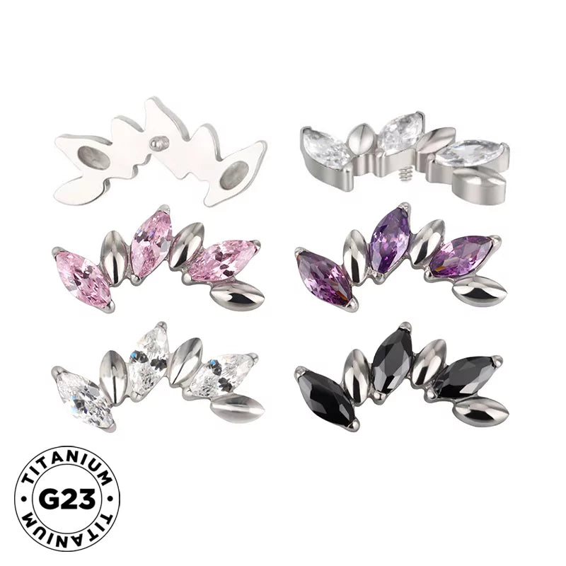 Anello in titanio alternativo marquise