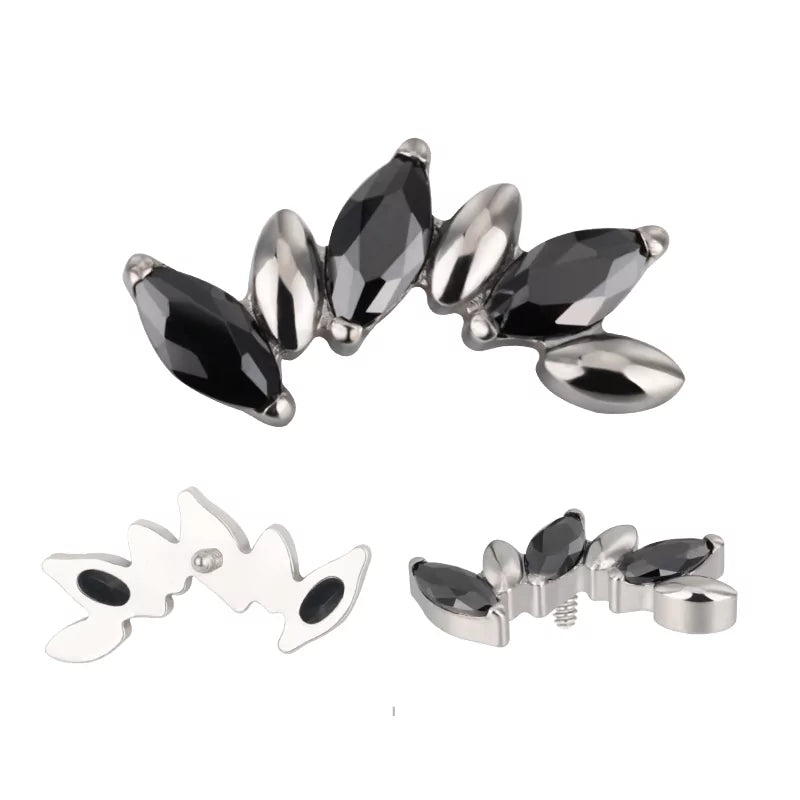 Anello in titanio alternativo marquise