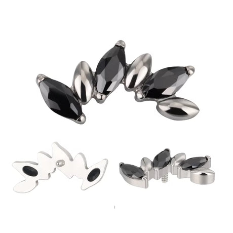 Anello in titanio alternativo marquise