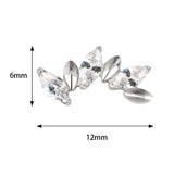 Anello in titanio alternativo marquise