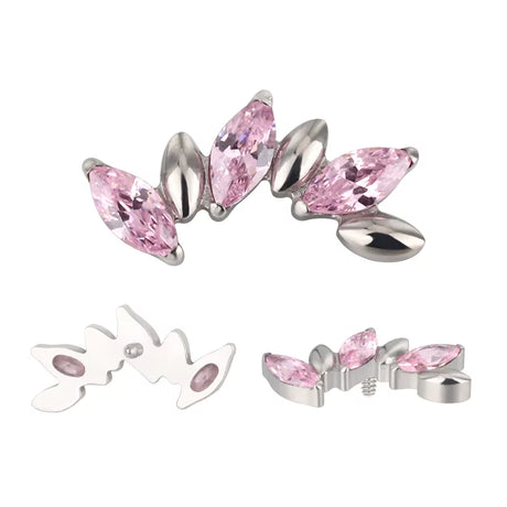 Anello in titanio alternativo marquise