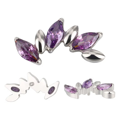 Anello in titanio alternativo marquise