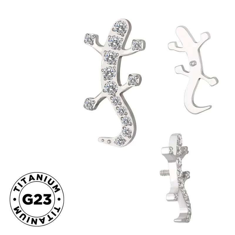 Anello in titanio Gecko