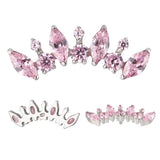 Anello in titanio rotondo e marquise