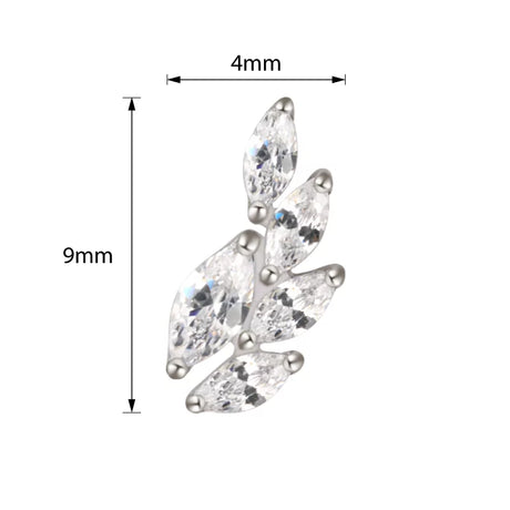 Anello in titanio a forma di spiga