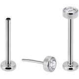 Labret senza filettatura in titanio