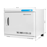 Towel warmer with uv-c 23l sterilizer white - BVShop