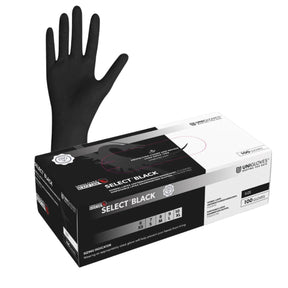 SELECT BLACK Latex Gloves - Special Edition 100pcs S/M/L/XL - BVShop