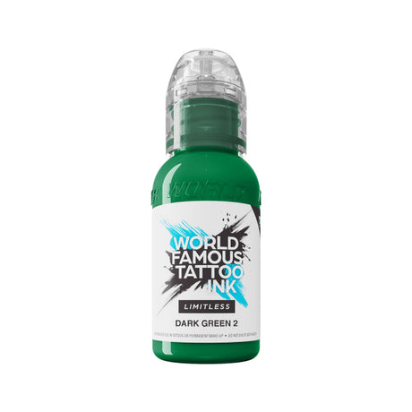 World Famous Limitless Tattoo Ink Verde Scuro 2 (30 ml)
