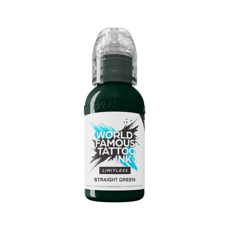 Inchiostro per tatuaggi verde intenso senza limiti, famoso in tutto il mondo (30 ml)