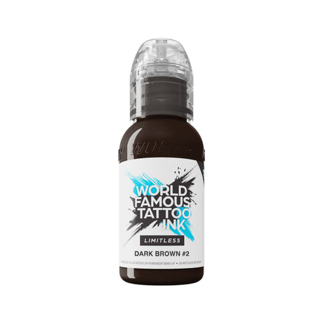 Inchiostro per tatuaggi World Famous Limitless Marrone Scuro 2 (30 ml)