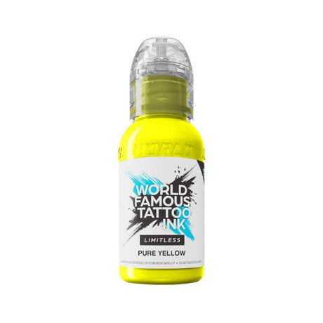 World Famous Limitless Tattoo Ink Pure Yellow 30ml - BVShop