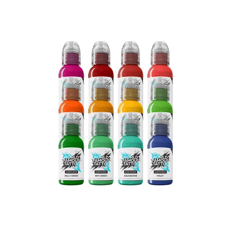 Set di pigmenti Dragon per inchiostro per tatuaggi famosi in tutto il mondo (12x30ml)